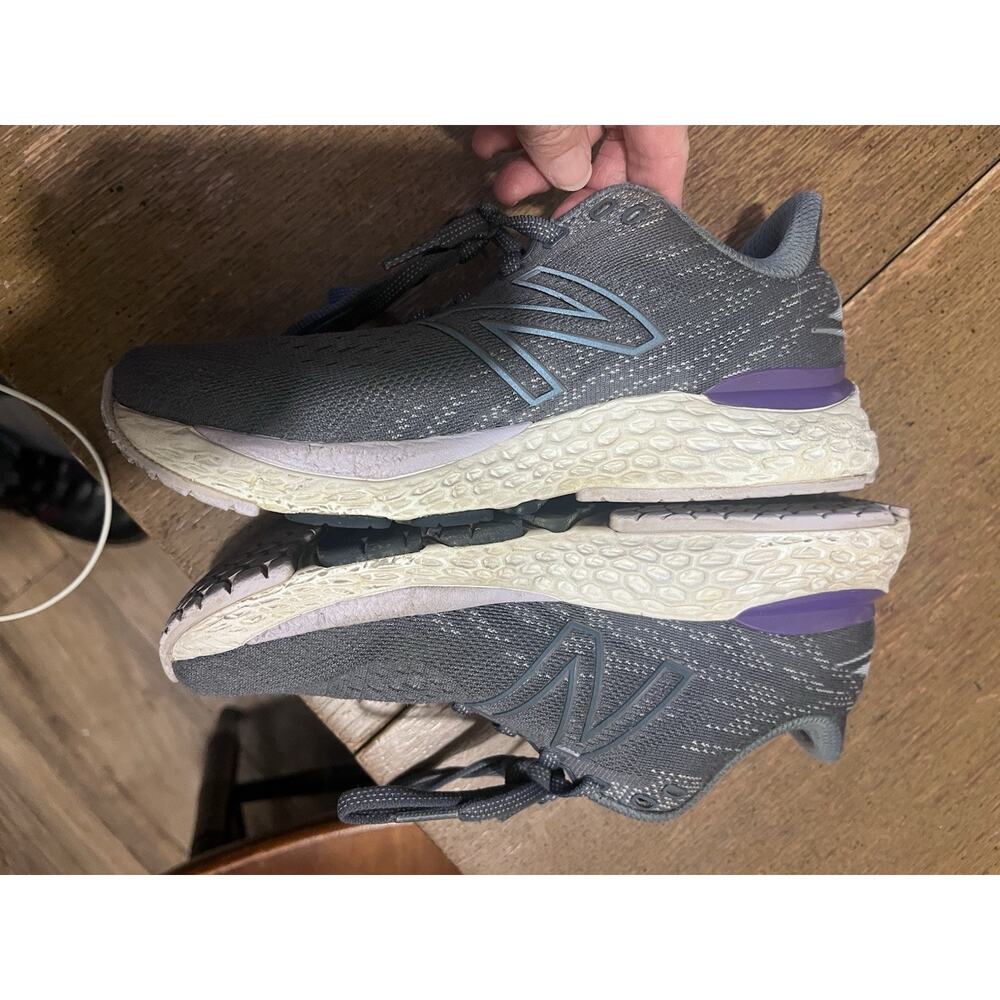Women’s sz 7 New Balance W880 V14 Running Shoes Used Grey/ Purple - Picture 7 of 10